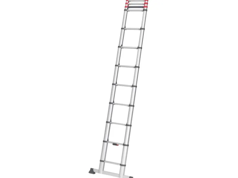 Hailo Sicherheits-Teleskopleiter FlexLine 380 Aluminium 13-stufig bis 150 kg