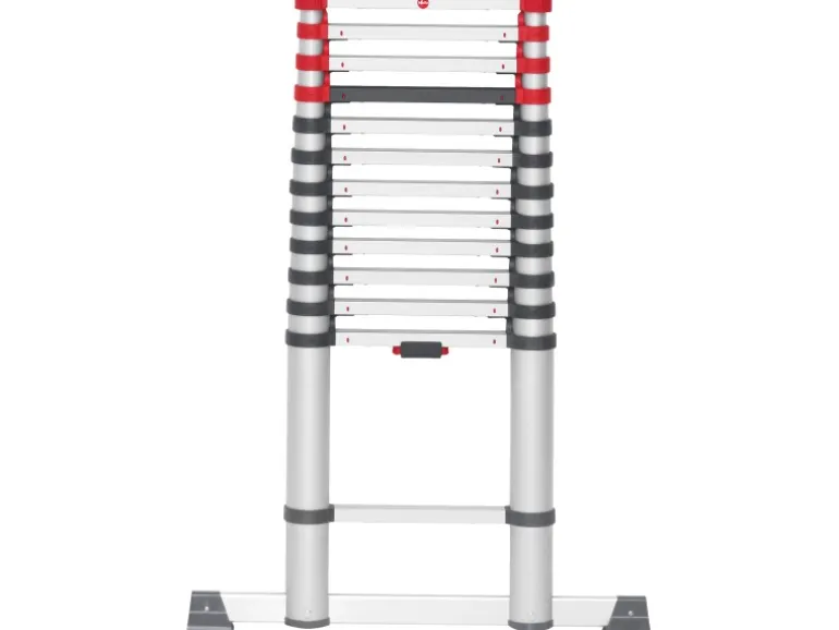Hailo Sicherheits-Teleskopleiter FlexLine 380 Aluminium 13-stufig bis 150 kg