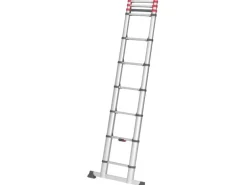 Hailo Sicherheits-Teleskopleiter FlexLine 320 Aluminium 11-stufig bis 150 kg