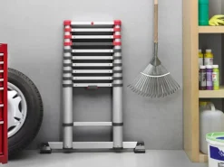 Hailo Sicherheits-Teleskopleiter FlexLine 320 Aluminium 11-stufig bis 150 kg