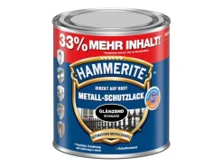 Hammerite Metall-Schutzlack Schwarz glänzend 1 l