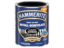 Hammerite Metall-Schutzlack Schwarz glänzend 750 ml