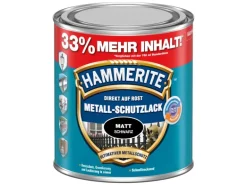 Hammerite Metall-Schutzlack Schwarz matt 1 l
