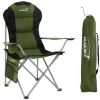 Hauki Campingstuhl Faltbar Khaki mit Getränkehalter und Tragetasche