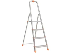 Haushaltsleiter 4-stufig Aluminium