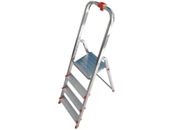 Haushaltsleiter 4-stufig Aluminium