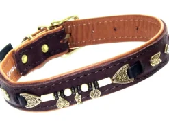 Heim Hundehalsband Buffalo Breite 25 mm Länge 65 cm Braun/Cognac