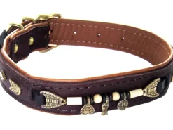 Heim Hundehalsband Buffalo Breite 25 mm Länge 65 cm Braun/Cognac