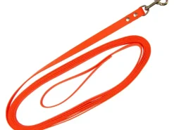 Heim Hunde-Suchleine BioThane Breite 13 mm Länge 10 m Leuchtorange
