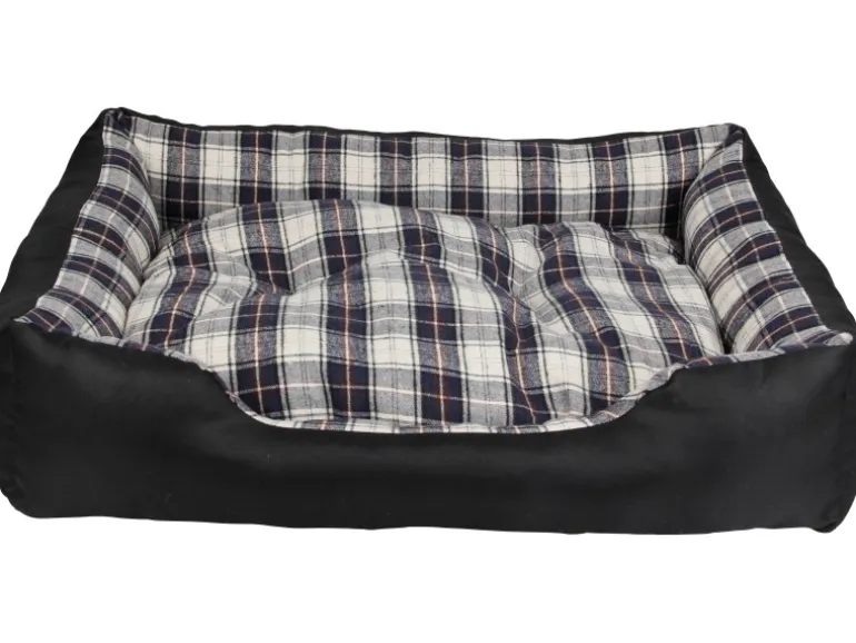 Heim Hunde-und Katzenbett mit herausnehmbarem Kissen 90 cm x 70 cm x 20 cm
