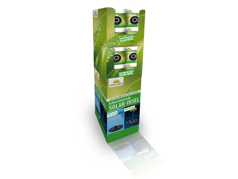 Heissner Solar-Teichpumpen-Set Schwimmende Solar-Insel