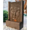 Heissner Zimmerbrunnen Buddha aus Polystone in Bronze