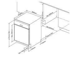 Held Möbel Küchenzeile Mailand 370 cm Grau Hochglanz-Grau Matt mit E-Geräten