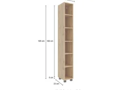 Held Möbel Seitenregal Florenz 25 cm Wotaneiche