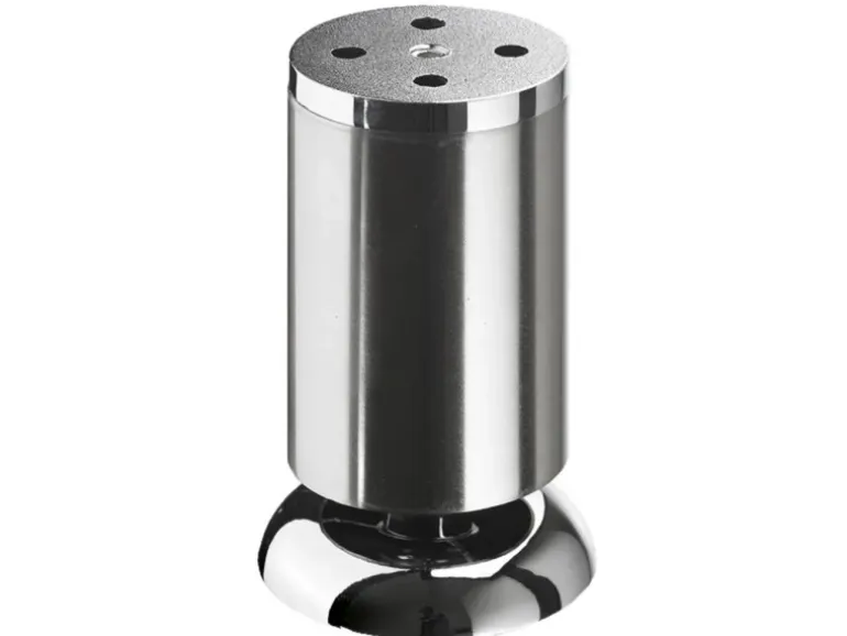 Hettich Möbelfuß Ø 50 mm x 100 mm Edelstahl-Optik