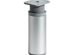 Hettich Möbelfuß Rund 100 - 115 mm x Ø 40 mm Stahl Aluminium-Optik 1 Stück