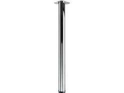 Hettich Tischbein Ø 60 mm 840 mm Chrom inkl. Montageplatte