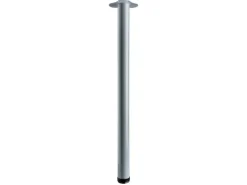 Hettich Tischbein Ø 60 mm x 900 mm Aluminium-Optik inkl. Montageplatte