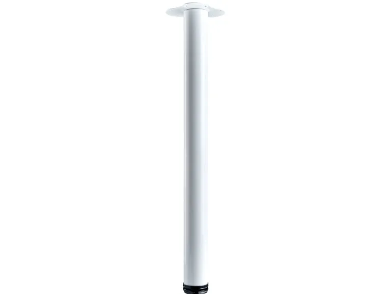 Hettich Tischbein Ø 60 mm x 700 mm Weiß inkl. Montageplatte