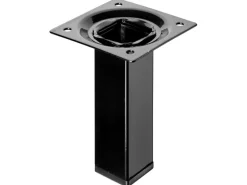 Hettich Tischbein 25 mm x 25 mm x 100 mm Schwarz