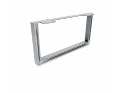 HEVVA Möbelbein GRAZ 20 cm Hoch 40 cm Tief 1 Stück Rohstahl-Klarlack