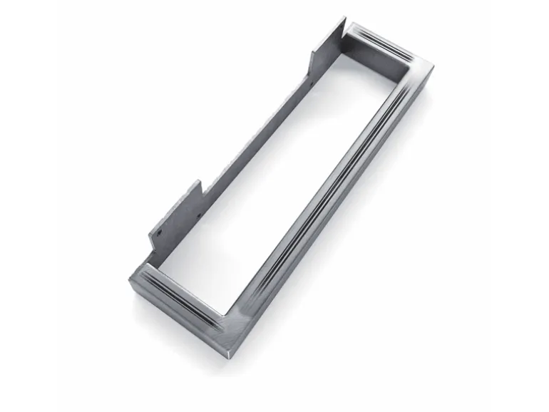 HEVVA Möbelbein GRAZ 15 cm Hoch 30 cm Tief 1 Stück Rohstahl-Klarlack