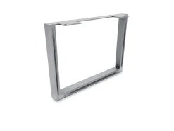 HEVVA Möbelbein GRAZ 25 cm Hoch 35 cm Tief 1 Stück Rohstahl-Klarlack