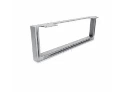 HEVVA Möbelbein GRAZ 15 cm Hoch 45 cm Tief 1 Stück Rohstahl-Klarlack