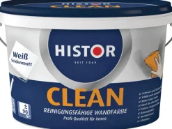 Histor Clean Wandfarbe Weiß seidenmatt 10 l