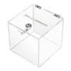 HMF 46919 Acryl Spendenbox Schloss 15 x 15 x 15 cm DIN A6 Transparent