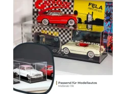 HMF 46805 Acryl Vitrine Schaukasten für Modellautos Figuren 50 x 16 x 18 cm Transparent