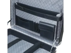 HMF 14651-02 Alu Aktenkoffer Herren Zahlenschloss 45 x 33 x 11 cm Schwarz