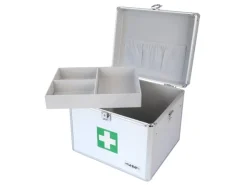 HMF 14702-09 Alu Medizinkoffer Erste Hilfe Koffer Tragegriff 30 x 25 x 25 cm