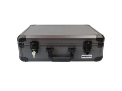 HMF 14502-02 Alu Transportkoffer Kamerakoffer Aufbewahrungskoffer Individuelle Facheinteilung 46 x 15 x 33 cm