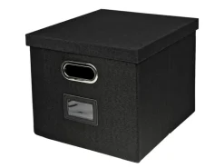 HMF 250473-02 Aufbewahrungsbox Deckel DIN A4 Hängeregister Kallax 33 x 37 x 28 cm