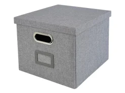 HMF 250473-12 Aufbewahrungsbox Deckel DIN A4 Hängeregister Kallax 33 x 37 x 28 cm