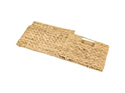 HMF 37242 Aufbewahrungskorb Faltbarer Korb Geflochten Wasserhyazinthe Seegras Größe M 32 x 23 x 20 cm