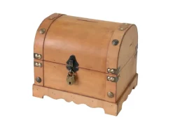 HMF 6414-51 Spardose Holz Schloss 23 x 18 x 20 cm Groß Namibia