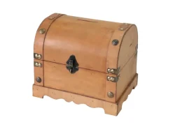 HMF 6414-51 Spardose Holz Schloss 23 x 18 x 20 cm Groß Namibia