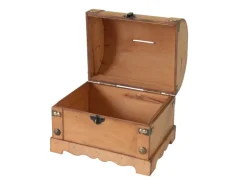 HMF 6414-51 Spardose Holz Schloss 23 x 18 x 20 cm Groß Namibia