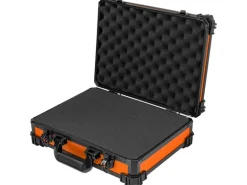 HMF 15502-18 Transportkoffer Rasterschaumstoff Universalkoffer 39 x 29 x 12 cm Orange