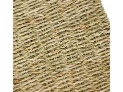 HMF Geschenkkorb Leer Aufbewahrungskorb Geflochten Seegras RechtEckig 30 x 30 x 12 cm
