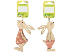Holzanhänger Hase 2-fach sortiert Holz