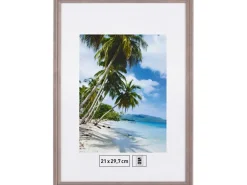Holzbilderrahmen Grau Gerillt 21 cm x 29,7 cm