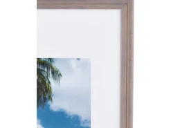 Holzbilderrahmen Grau Gerillt 21 cm x 29,7 cm