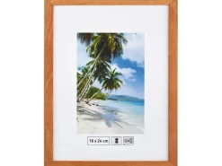 Holzbilderrahmen Nussbaum Glatt 18 cm x 24 cm