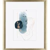 Holz-Bilderrahmen Silber/Gold 50 cm x 60 cm