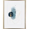Holz-Bilderrahmen Silber/Gold 60 cm x 80 cm