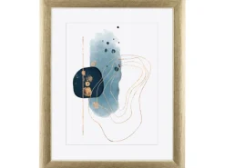 Holz-Bilderrahmen Silber/Gold 40 cm x 50 cm