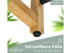 holz4home Getränkekistenregal aus Holz Inklusive Edelstahlablage 8 Kisten Schwarz